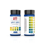 Saliva and Urine pH Test Strips,100 Paper pH Strips for Tracking Alkaline & Acid Levels in Body, Fast, Accurate pH Testing from 4.5-9.0