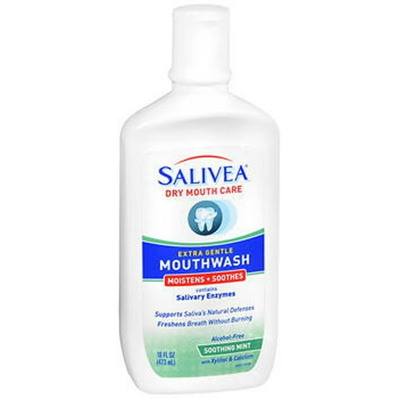Salivea Extra Gentle Mouthwash Soothing Mint - 16 oz