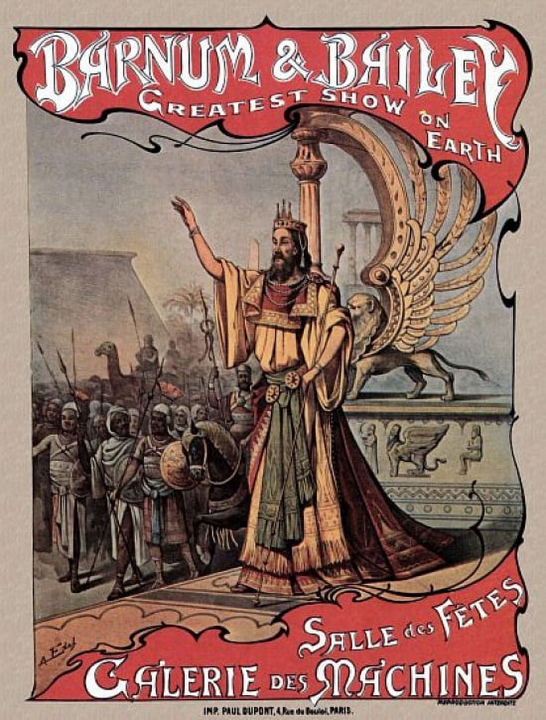 Salle Des Fetes Galerie Des Machines Circus 1of2 Canvas Art - (18 x 24)