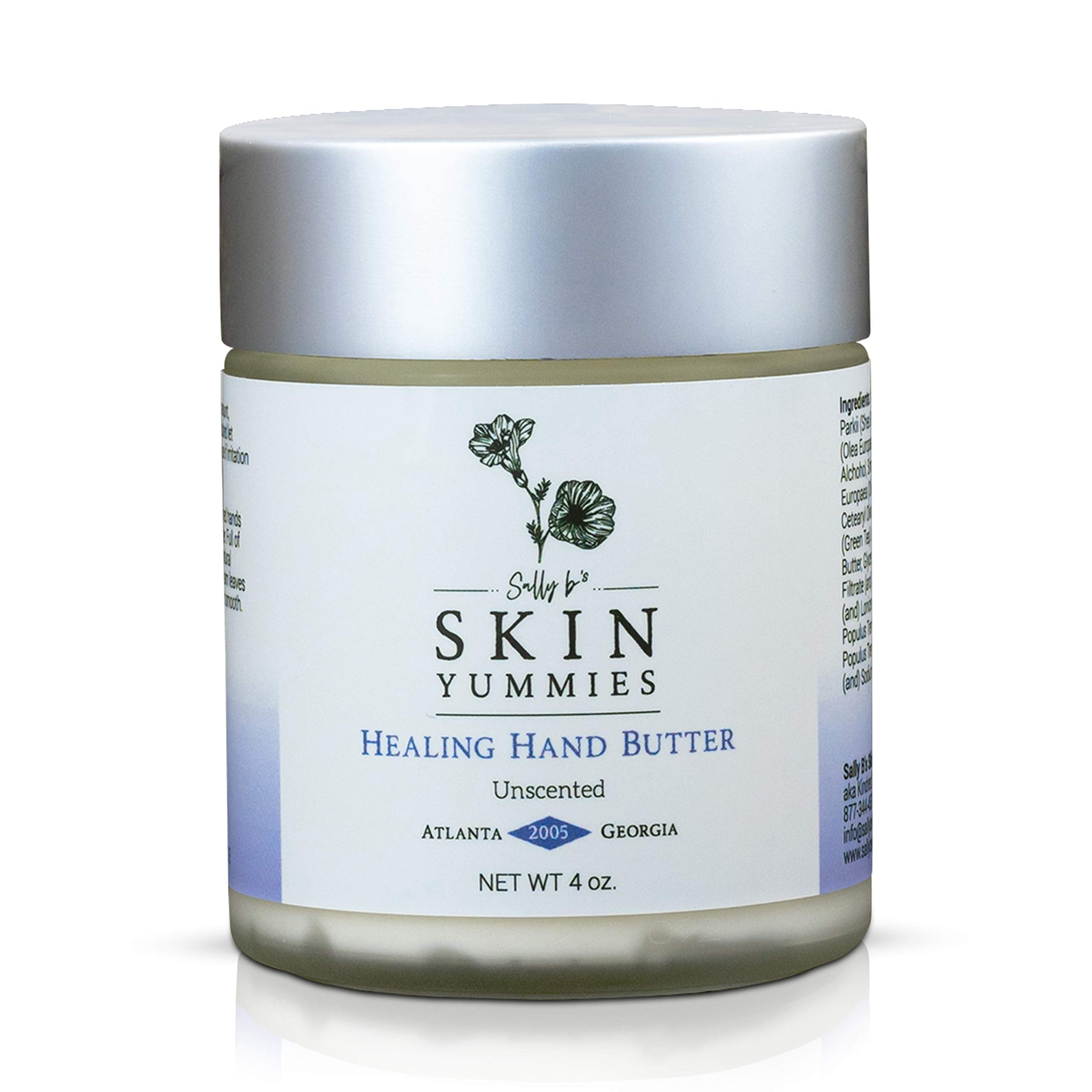 Sally B‚Äôs Lavender Hand Cream - Dry Cracked Hands Repair for Severely Dry Hands/ Shea Butter/ Jojoba and Olive Oil/ EWG Verified/ 4 oz (lavender)