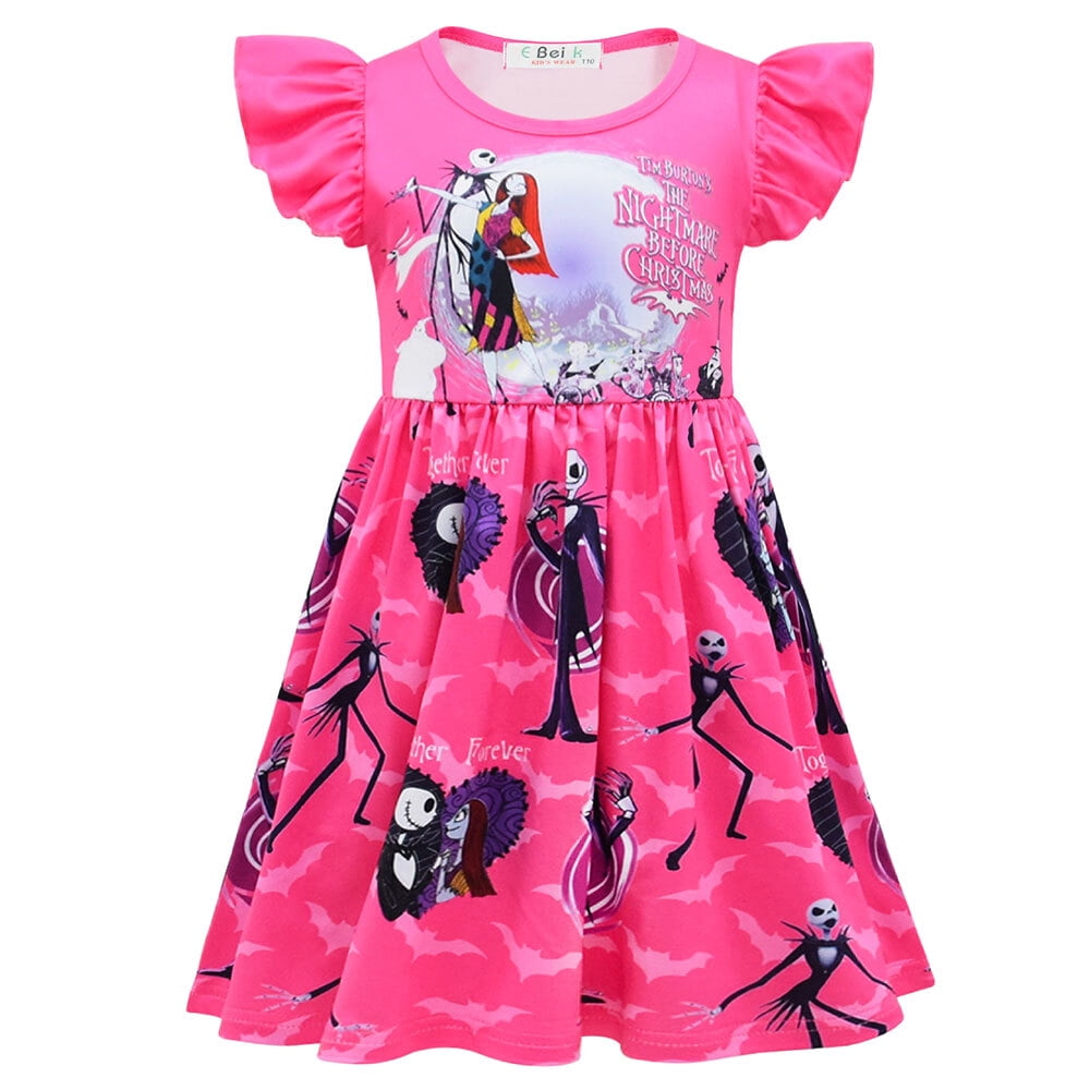 Sally Copslay Dress For Girls Flying Sleeves Halloween Costume Kids Costume