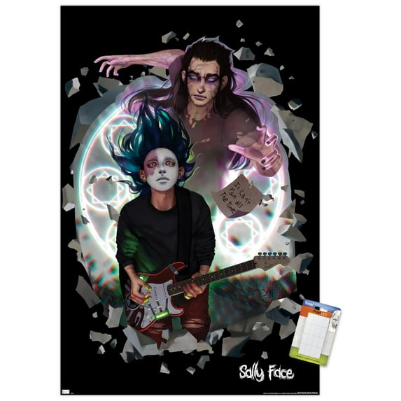 Sally Face - Rain Wall Poster, 14.725" x 22.375"