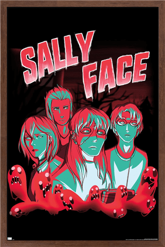 Sally Face - Shadows Wall Poster, 14.725" x 22.375" Framed