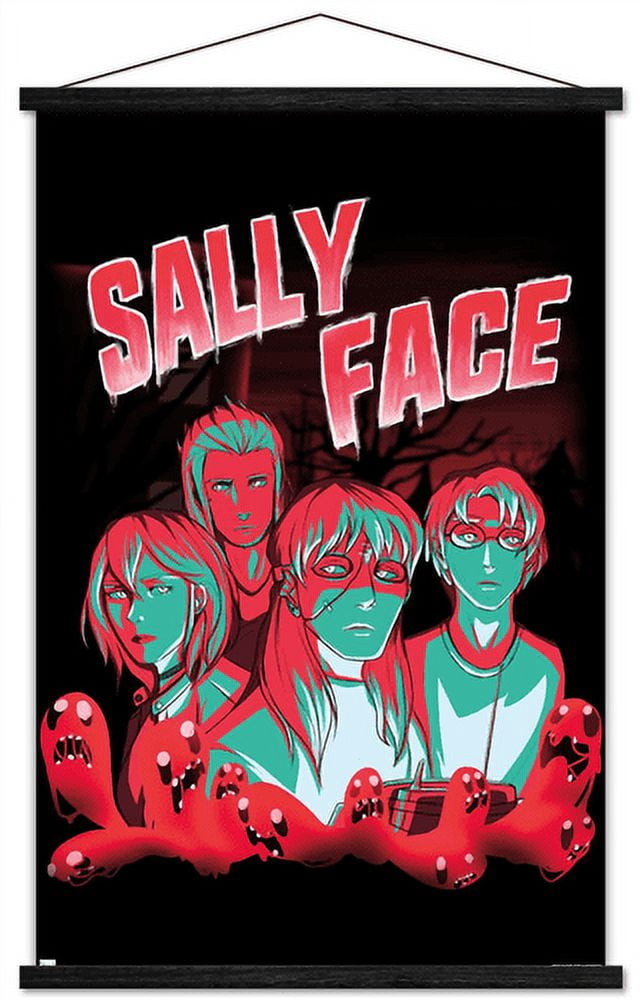 Sally Face - Shadows Wall Poster with Magnetic Frame, 22.375" x 34"
