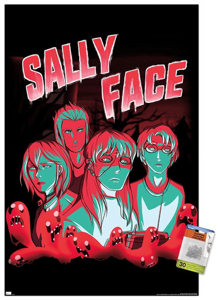 Sally Face - Shadows Wall Poster with Pushpins, 22.375" x 34"