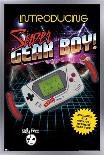 Sally Face - Super Gear Boy Wall Poster, 14.725" x 22.375" Framed