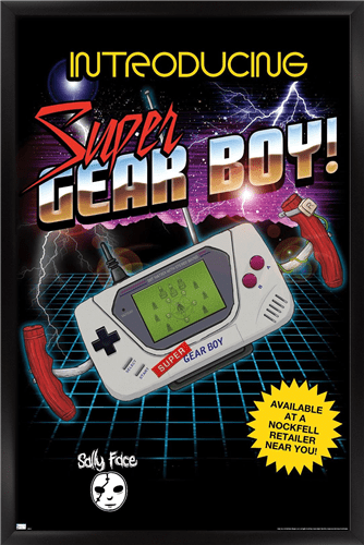 Sally Face - Super Gear Boy Wall Poster, 22.375" x 34" Framed