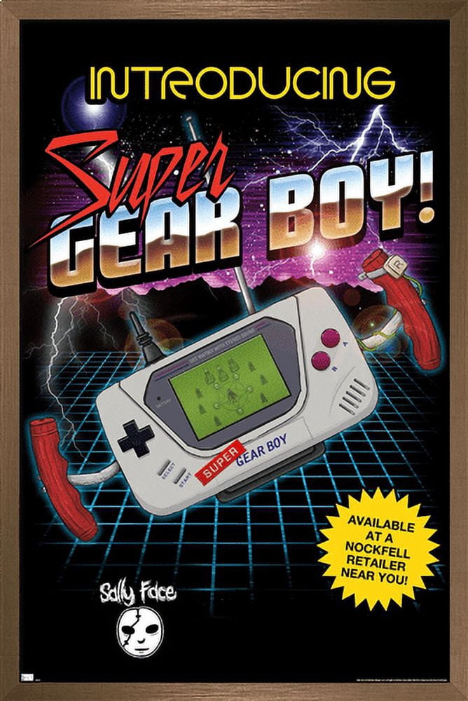 Sally Face - Super Gear Boy Wall Poster, 22.375" x 34" Framed