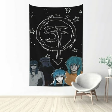 Sally Face Tapestry Wall Hanging, Art Poster Decor Tapestries for Bedroom Living Room Dorm Home Party, 60"x40"