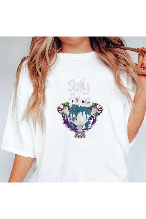 Sally Face The Pastel Goth Edgy Alt Clothing Indie Game Fan Unisex T-Shirt, up to 5XL