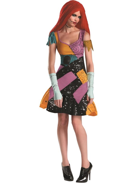 Sally Glam Dress Nightmare Before Christmas Costume for Women Large 12-14