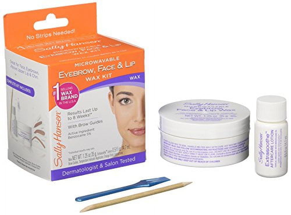 Sally Hansen 5001 Eyebrow, Face, Lip Stripless Face Wax Kit, Pack Of 1