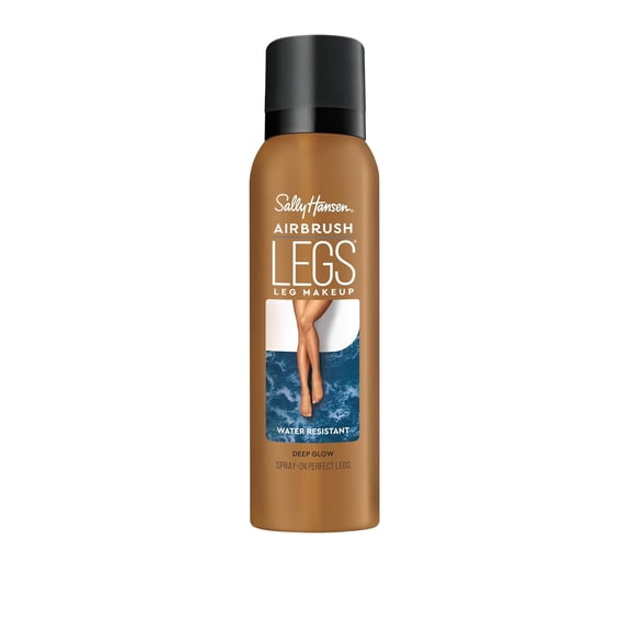 Sally Hansen Airbrush Legs Spray-On, Deep Glow 3703-04, Water Resistant, 4.4 oz (3 Pack) (Bundle)