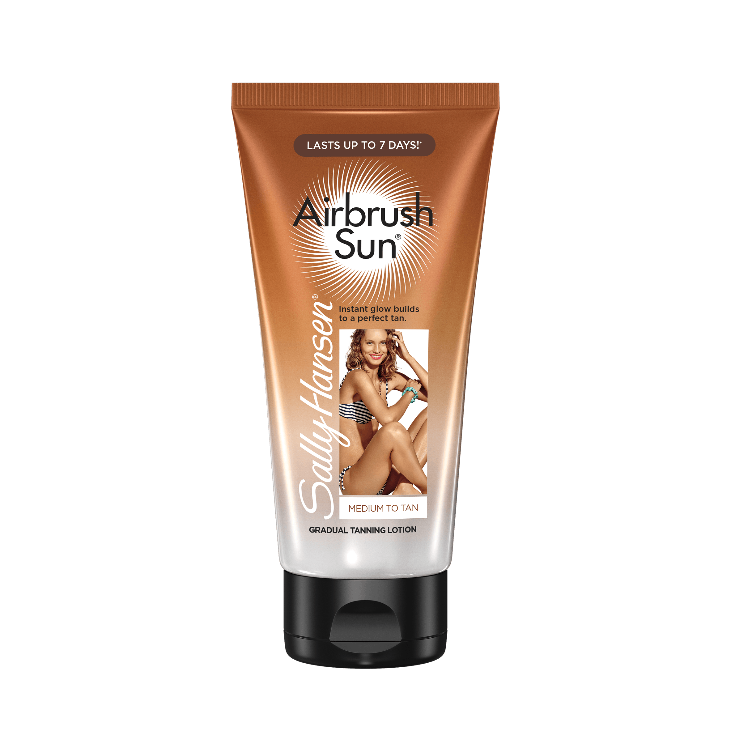 Sally Hansen Airbrush Sun Gradual Tanning Lotion, Medium to Tan, 6 oz - image 1 of 3