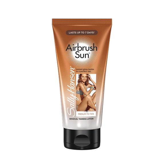 Sally Hansen Airbrush Sun Gradual Tanning Lotion, Medium to Tan, 6 oz