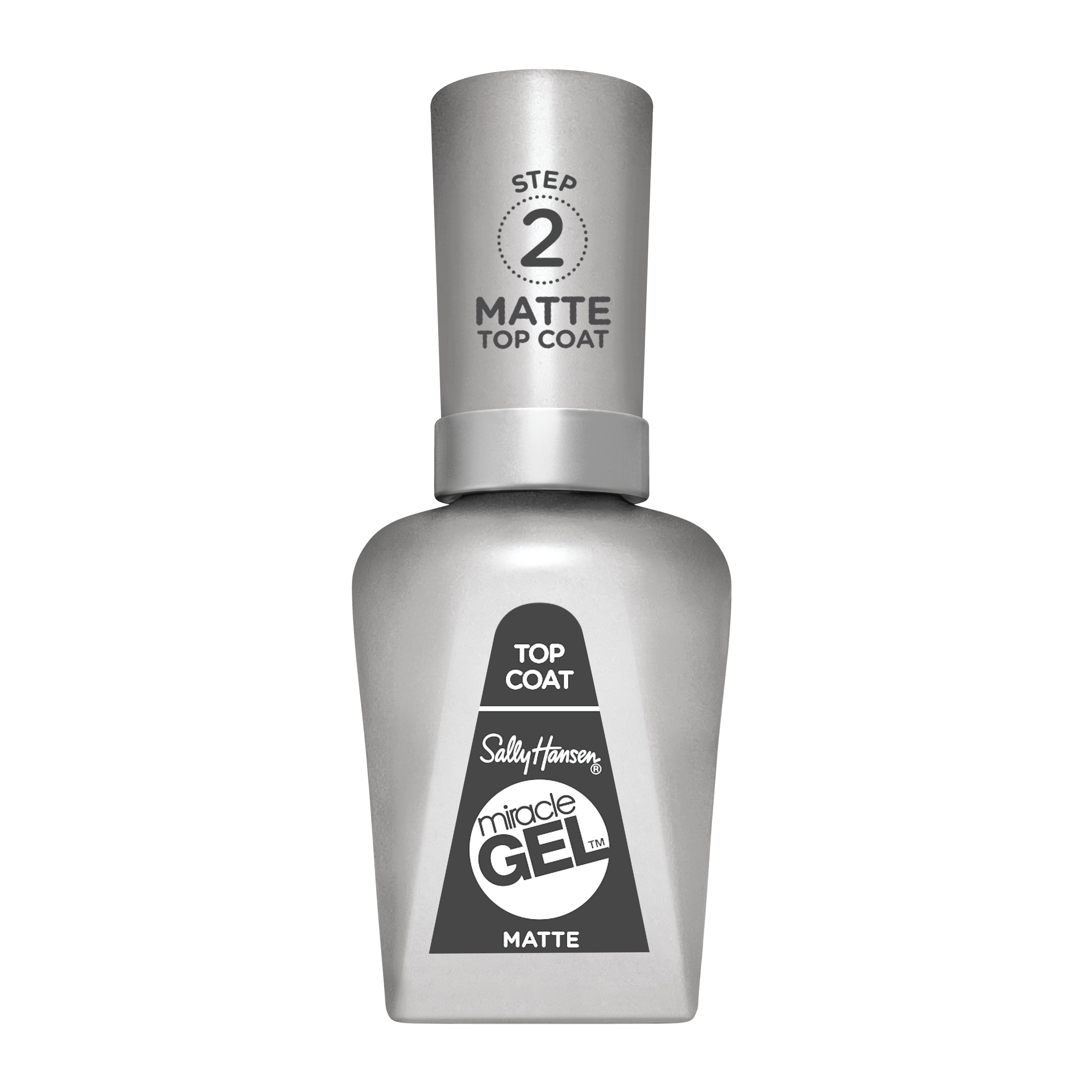 Sally Hansen Miracle Gel Nail Polish Lacquer Matte Top Coat, 0.5 fl oz