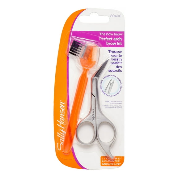 Sally Hansen Beauty Tools, Now Brow-Perfect Arch Brow Kit, Eyebrow Kit, 1 Count ,Eyebrows, Eyebrow Brush, Eyebrow Scissors, Shape the Perfect Brow, Includes Comb