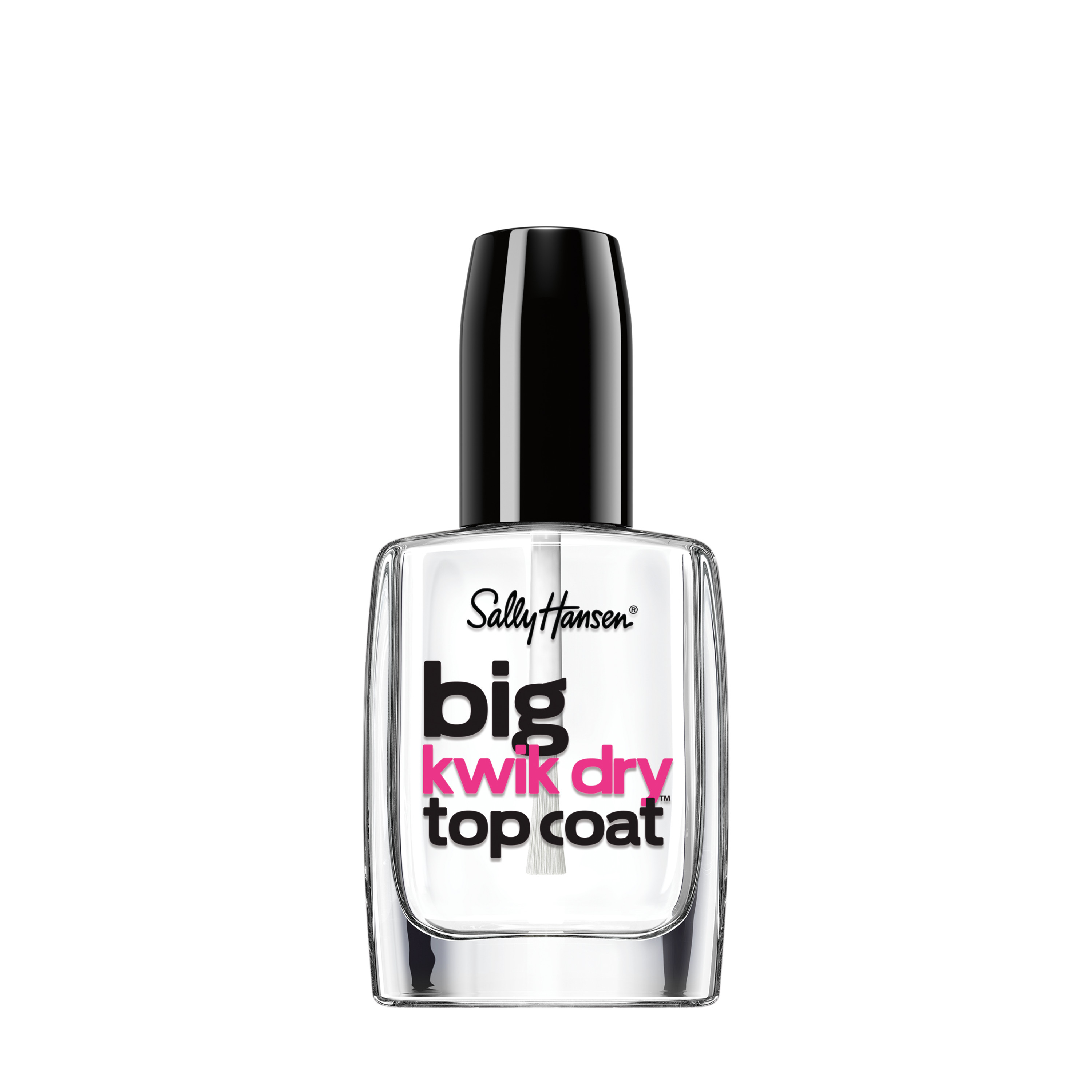 Sally Hansen Big Kwik Dry Top Nail Coat Treatment, High Gloss Finish, 0.4 fl oz , Quick Dry Nail Polish, Protects Nails from Cracking, Chipping, and Splitting, Only One Coat Needed - image 1 of 2