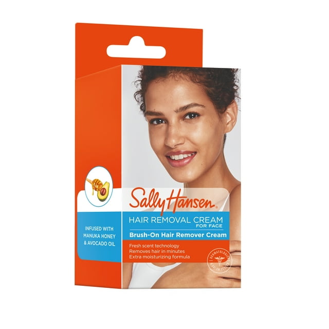 Sally Hansen Brush-On Hair Remover Creme for Face, 1.7 Oz.