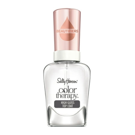 Sally Hansen Color Therapy High Gloss Top Coat, 0.5 fl oz, Restorative, Argan Oil Formula