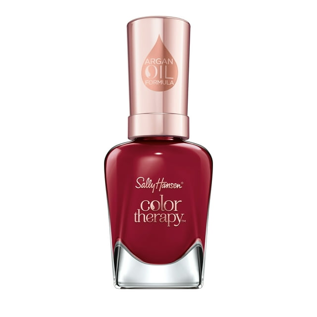 Sally Hansen Color Therapy Nail Color, Berry Bliss, 0.5 oz, Color Nail Polish, Nail Polish, Nail Polish Colors, Restorative, Argan Oil Formula, Instantly Moisturizes
