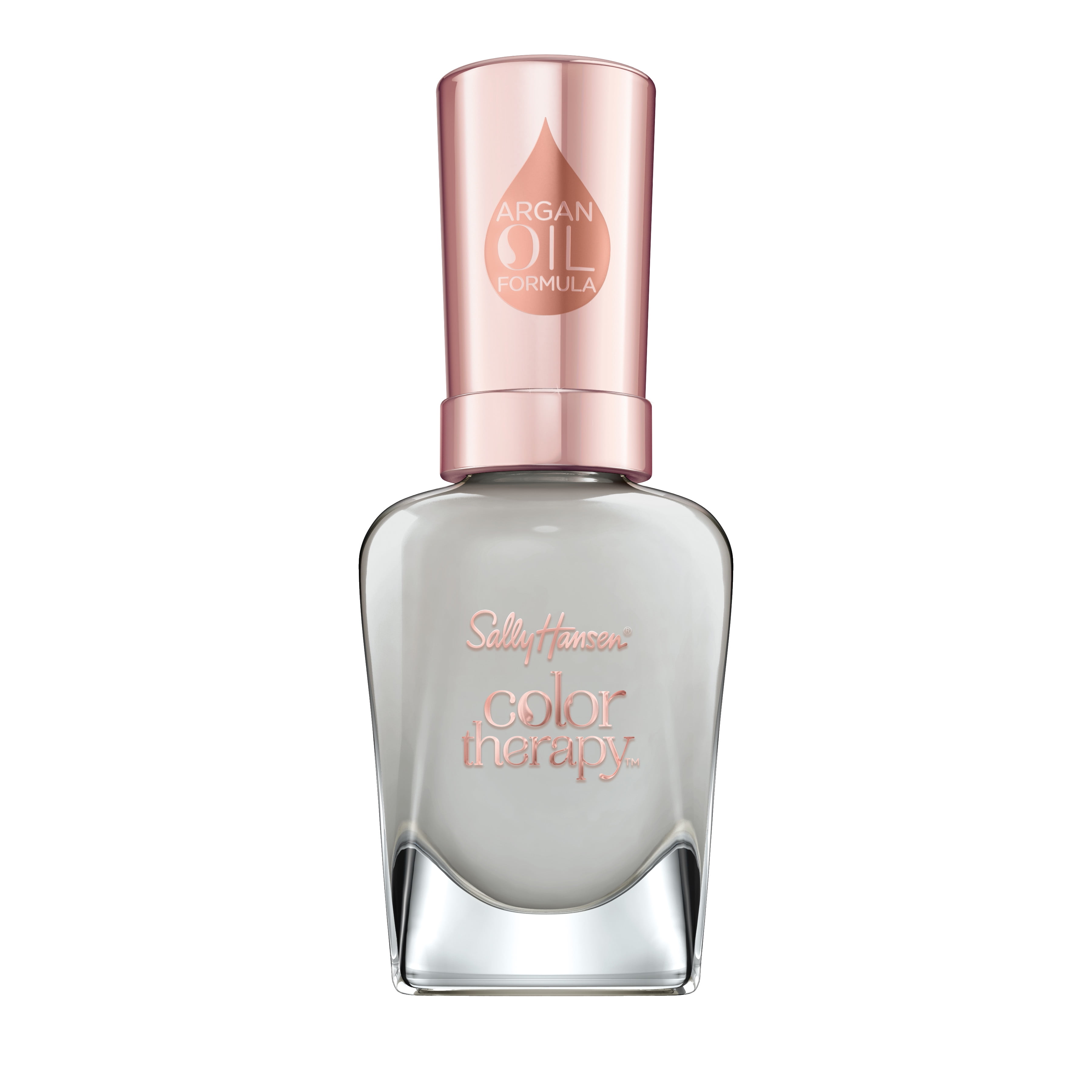Sally Hansen Color Therapy Nail Color, Namas-Grey, 0.5 oz, Color Nail Polish, Nail Polish, Nail Polish Colors, Restorative, Argan Oil Formula, Instantly Moisturizes