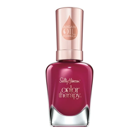 Sally Hansen Color Therapy Nail Color, Ohm My Magenta, 0.5 oz, Color Nail Polish, Nail Polish, Nail Polish Colors, Restorative, Argan Oil Formula, Instantly Moisturizes