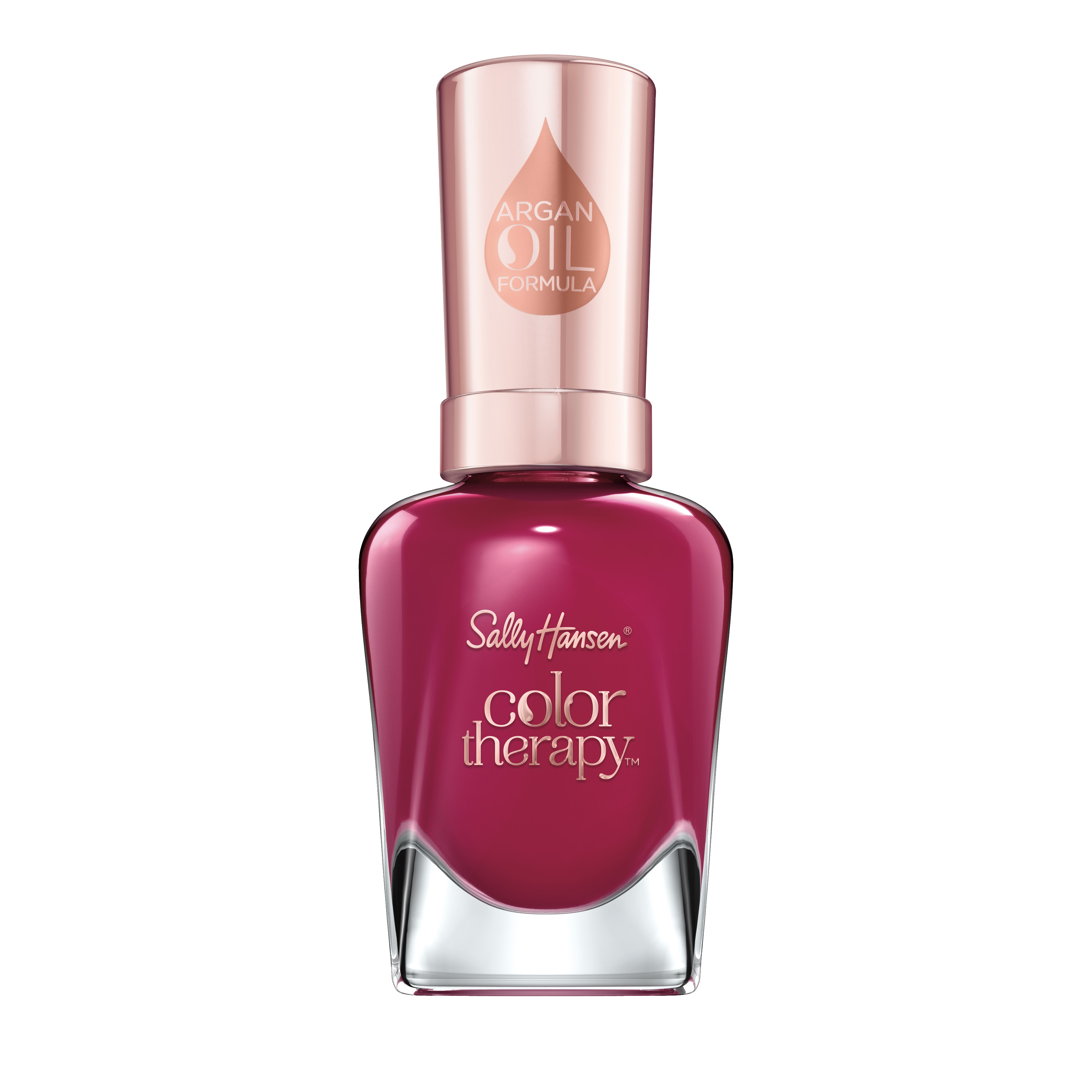Sally Hansen Color Therapy Nail Color, Ohm My Magenta, 0.5 oz, Color Nail Polish, Nail Polish, Nail Polish Colors, Restorative, Argan Oil Formula, Instantly Moisturizes - image 1 of 3