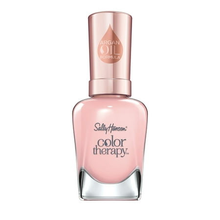 Sally Hansen Color Therapy Nail Color Polish, Rosy Quartz, 0.5 fl oz, Restorative, Argan Oil Formula
