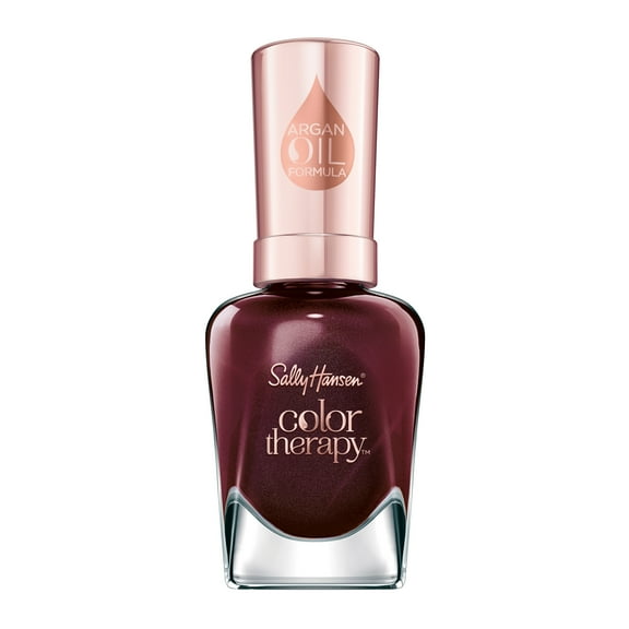 Sally Hansen Color Therapy Nail Color Polish, Wine Not, 0.5 fl oz, Restorative, Argan Oil Formula