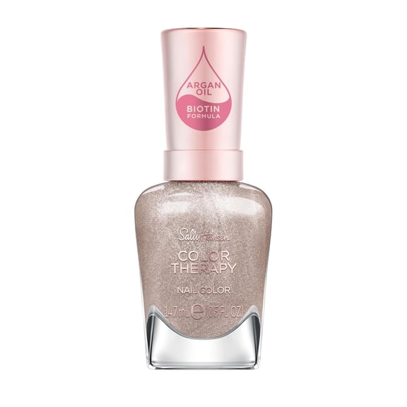 Sally Hansen Color Therapy Nail Polish, One Day At A Time, Bliss Collection, 0.5 oz, Argan Oil Formula