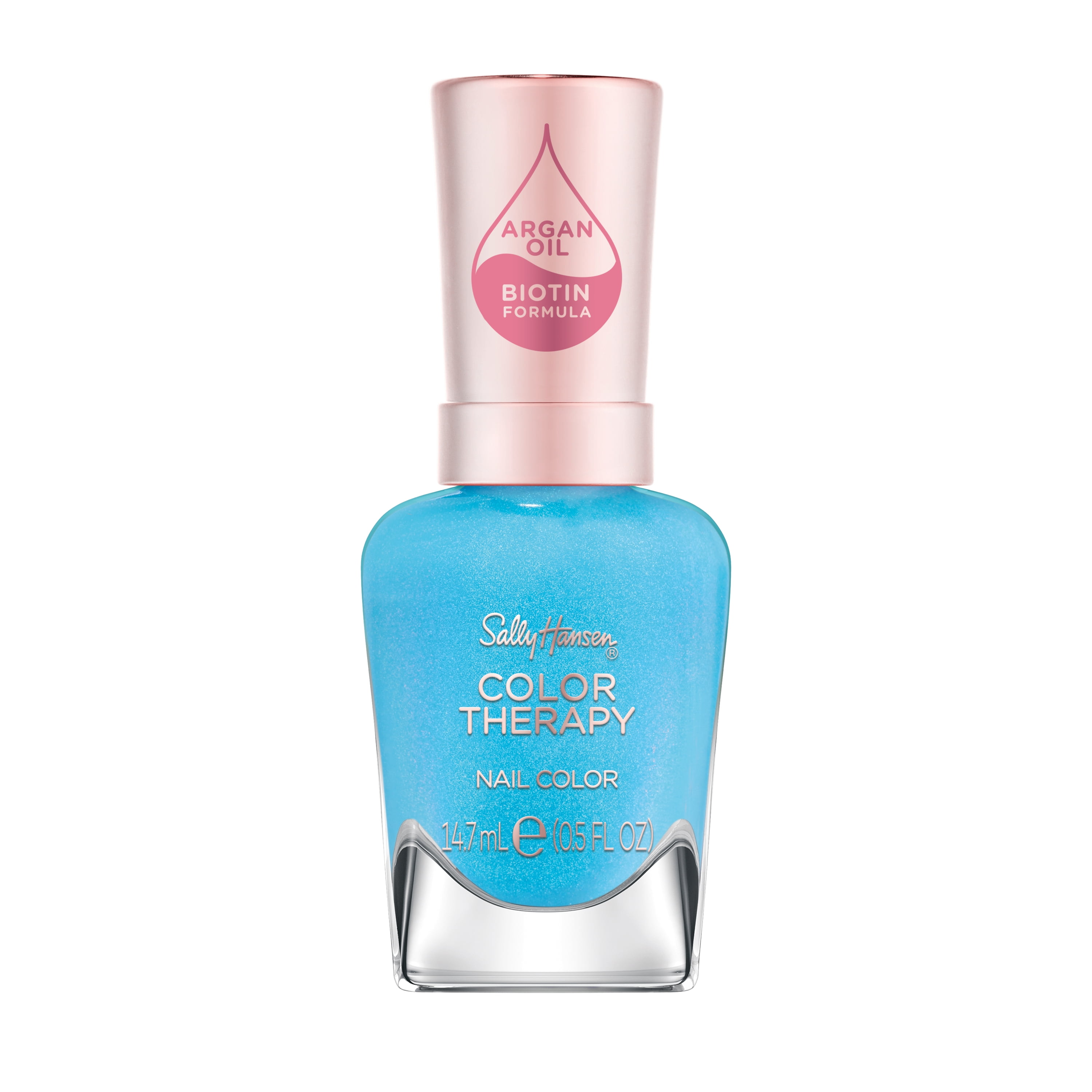 Sally Hansen Color Therapy Nail Polish, Pacific Peace, Argan Oil & Biotin Formula