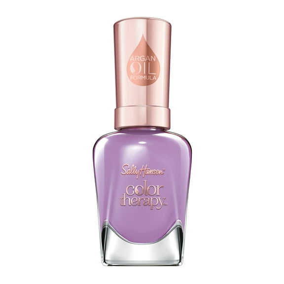 Sally Hansen Color Therapy Nail Polish, Pamper Me Purple, 0.5 fl oz, Restorative, Argan Oil Formula