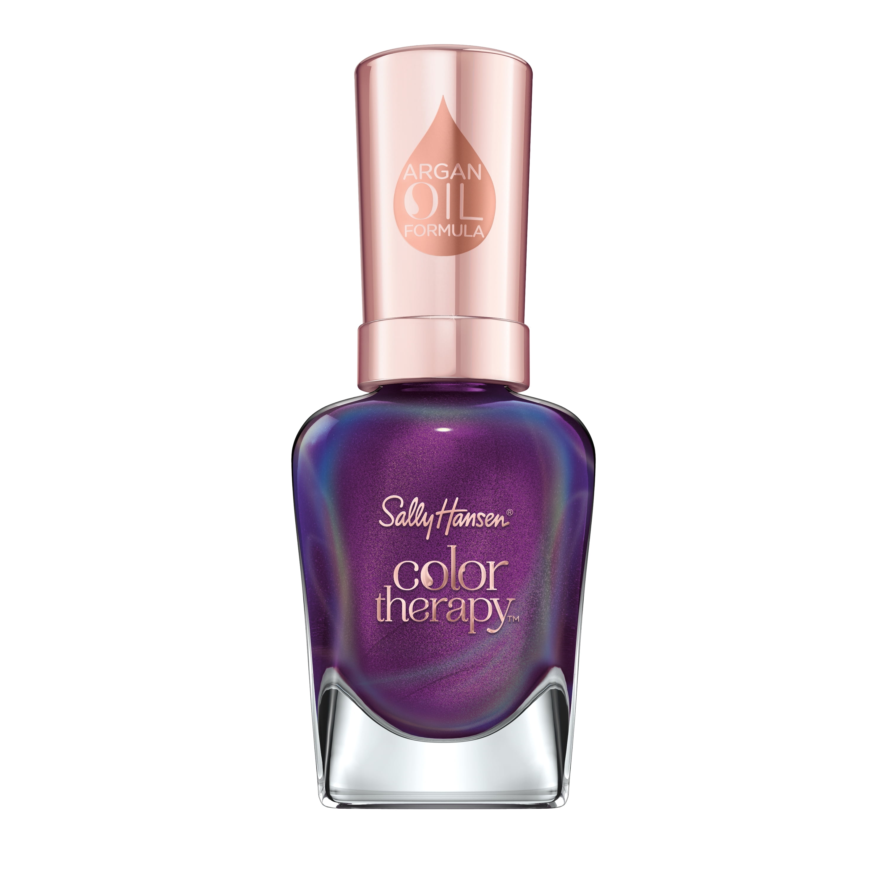 Sally Hansen Color Therapy Nail Polish, Plum Euphoria,0.5 oz