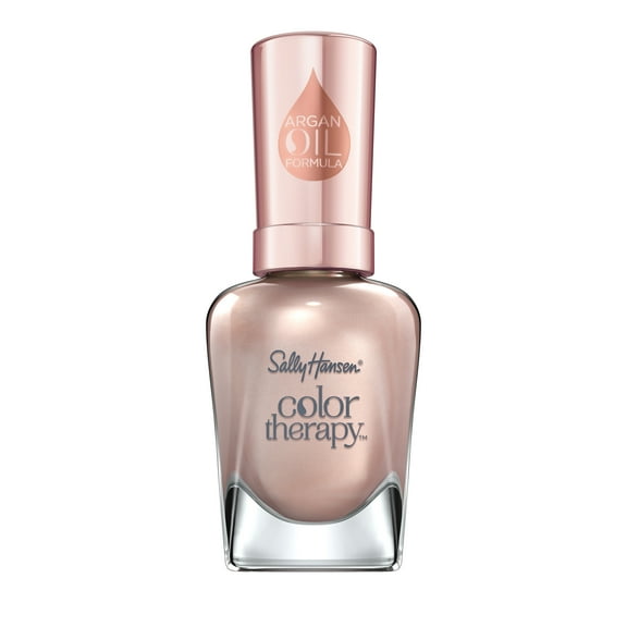 Sally Hansen Color Therapy Nail Polish, Powder Room, 0.5 oz, Restorative, Argan Oil Formula