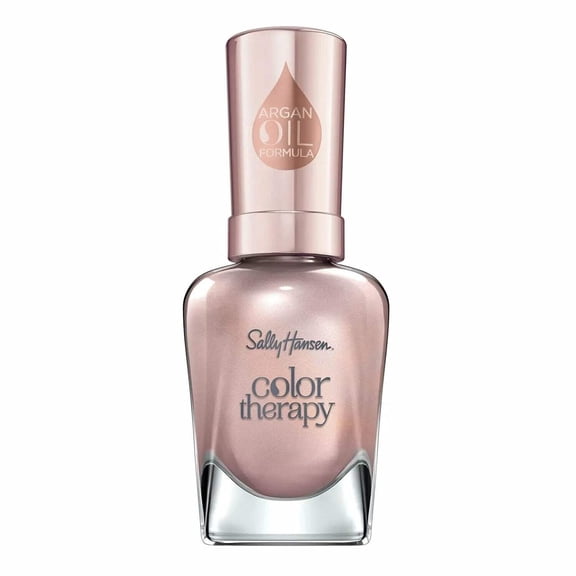 Sally Hansen Color Therapy Nail Polish, Powder Room, 0.5 oz, Restorative, Argan Oil Formula