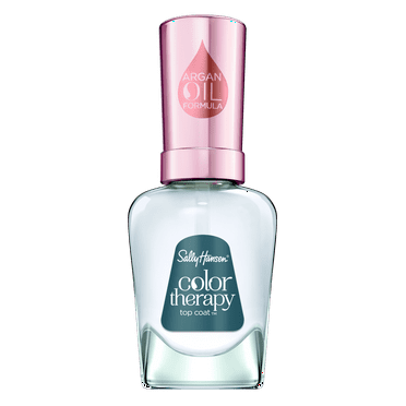Sally Hansen Color Therapy Top Coat, 0.5 fl oz, Restorative, Argan Oil Formula