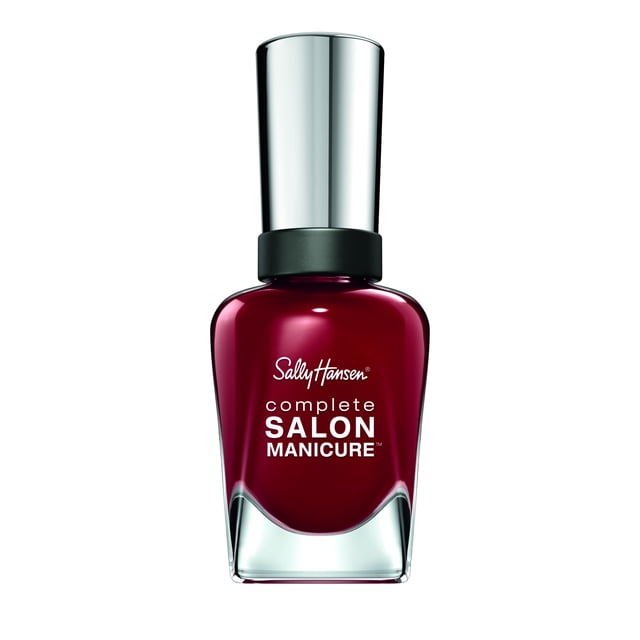 Sally Hansen Complete Salon Manicure Nail Polish, Red Zin