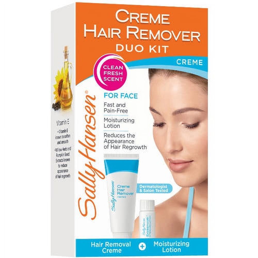 Sally Hansen Creme Hair Remover Kit for Face, 2.5 Oz. - image 1 of 6