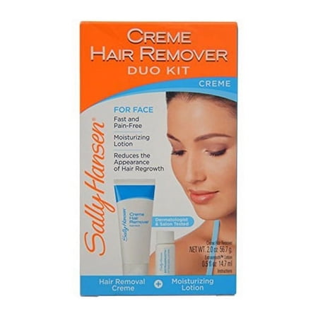 Sally Hansen Creme Hair Remover Kit for Face, 2.5 Oz