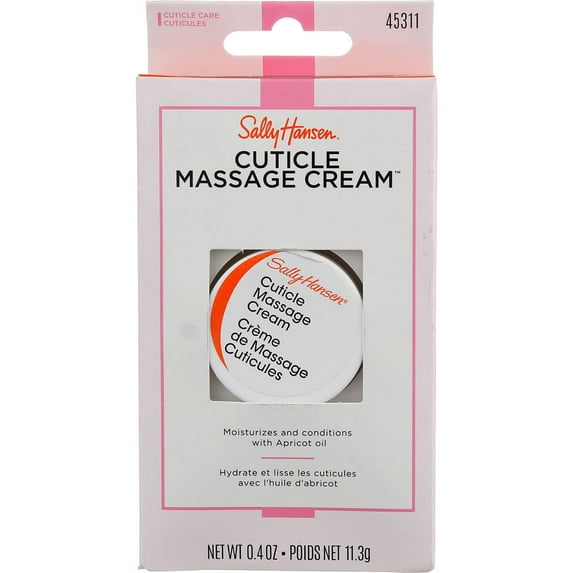 Sally Hansen Cuticle Massage Cream for Nail, 0.4 Oz, 3 Pack
