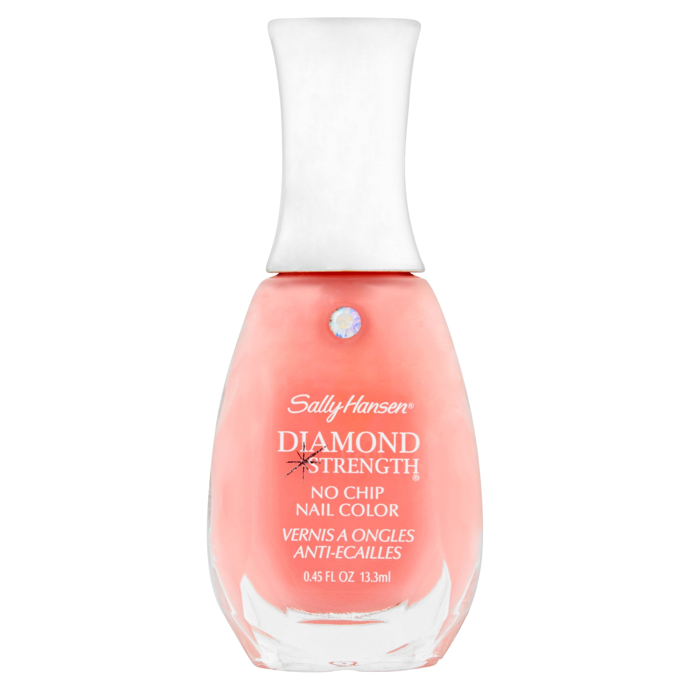 Sally Hansen Diamond Strength No Chip Nail Color, Sweetie Pie, 0.45 fl oz, No Chipping, Nail Polish, Color Nail Polish, At Home Nail Polish, No Breaking, Infused with Micro-Diamonds