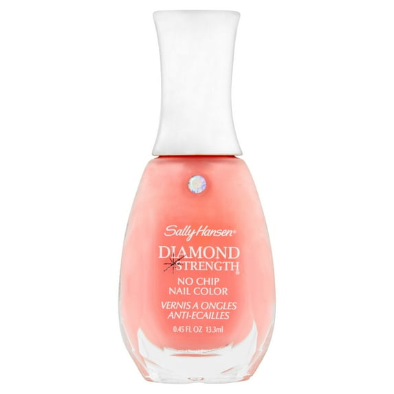 Sally Hansen Diamond Strength No Chip Nail Color, Sweetie Pie, 0.45 fl oz, No Chipping, Nail Polish, Color Nail Polish, At Home Nail Polish, No Breaking, Infused with Micro-Diamonds