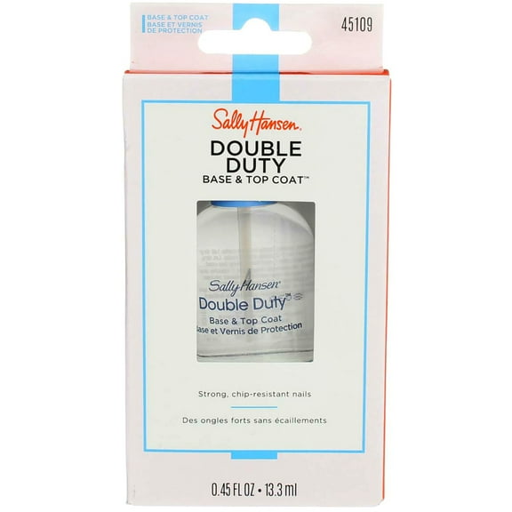 Sally Hansen Double Duty Nail Base & Top Coat, 0.45 fl oz 45109 (3 pack) (Bundle)