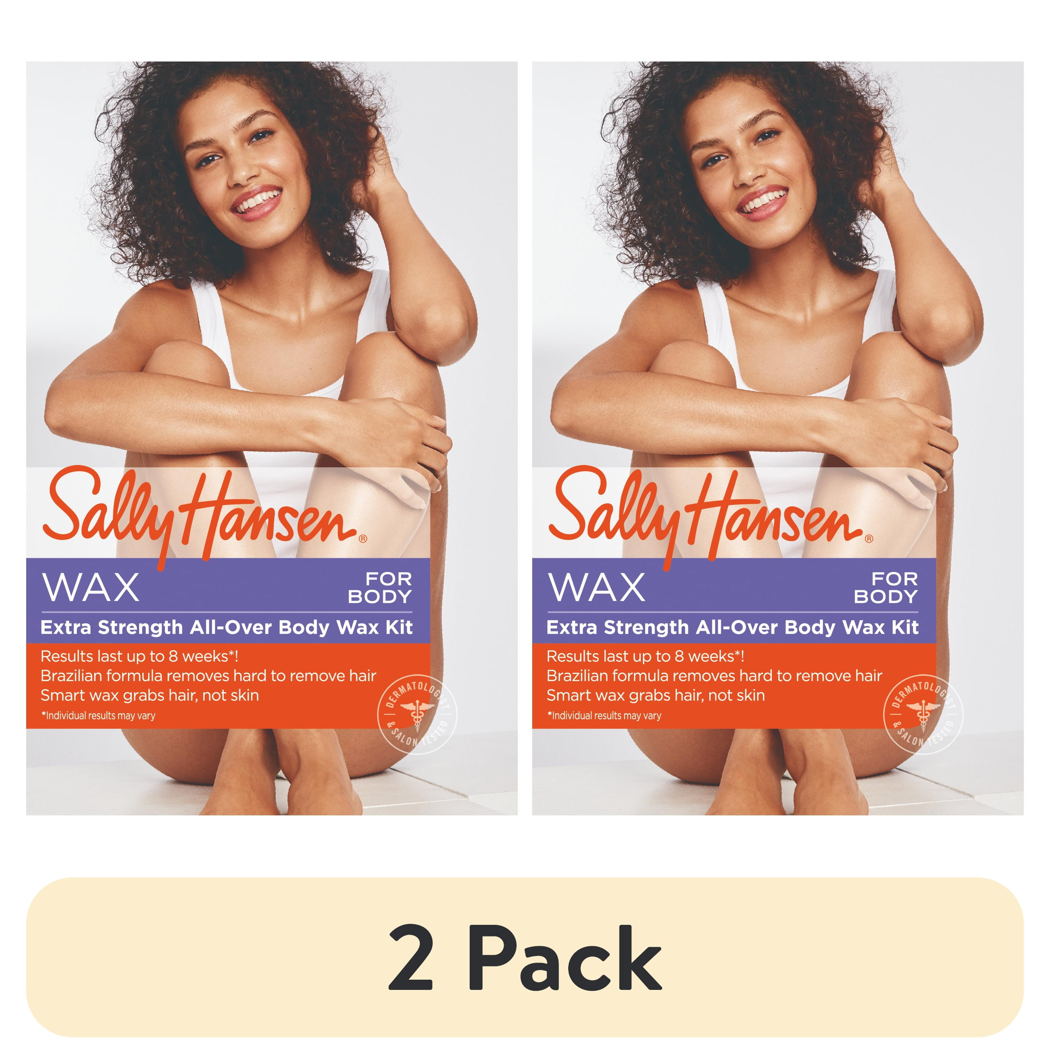 Sally Hansen Extra Strength All Over Body Wax Hair Removal Kit 1 Count 8 Fl Oz Salon Results Long Lasting