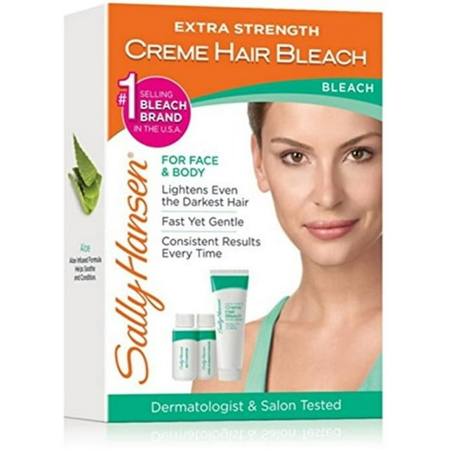 Sally Hansen Extra Strength Creme Hair Bleach Kit for Face, Arms, Legs