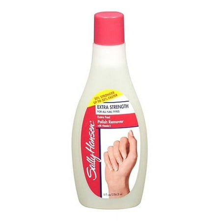 Sally Hansen Extra Strength, Fast Polish Remover with Vitamin E, 8 Oz