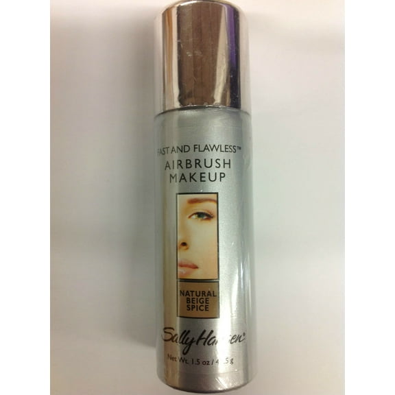 Sally Hansen Fast and Flawless Airbrush Foundation Natural Beige Spice NEW.