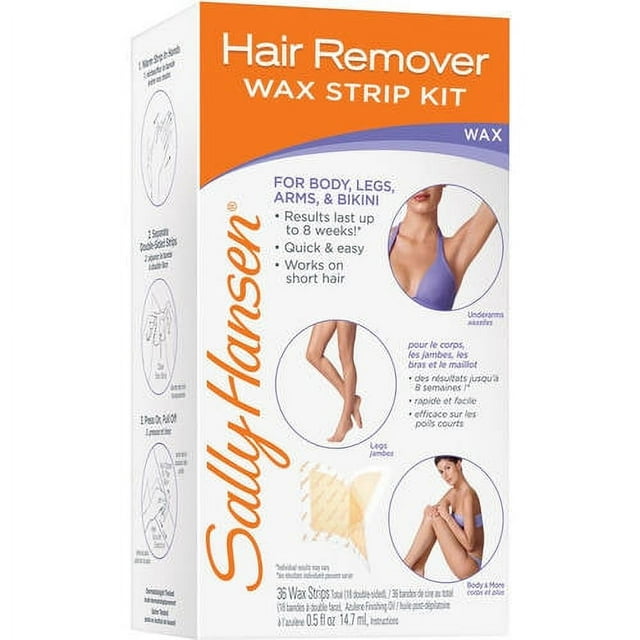 Sally Hansen Hair Removal Wax Strips, 30 Ct