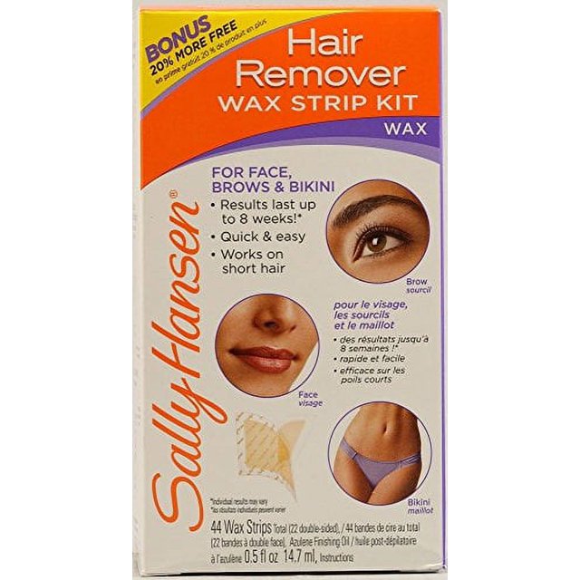 Sally Hansen Hair Remover Wax Strip Kit (Pack of 2)